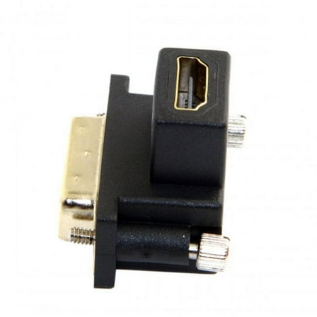 Xiwai Adapter 90 Degree Down Angled DVI Male to HDMI Female Adapter for Computer HDTV Graphics Card