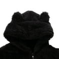 thumbnail image 4 of Solid Color Parent-Child Suit, Long Sleeve Family Pajamas Set, Round Neck Zipper Hoodie, 4 of 5