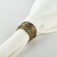 thumbnail image 4 of Saro Lifestyle Metal Twine Design Napkin Ring (Set of 4), 4 of 5