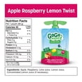 thumbnail image 2 of GoGo squeeZ Fruit Sauce, Apple Raspberry Lemon Twist, No Sugar Added Box of 4 Pouches, 2 of 6