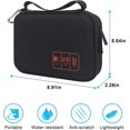 thumbnail image 4 of shiyou-Hard Portable Travel Electronic Organizer Case for MacBook Power Adapter Chargers Cable Power Bank Apple Magic Mouse Apple Pencil USB Hub Flash Disk SD Card Small Accessories Bag, Black, 4 of 4