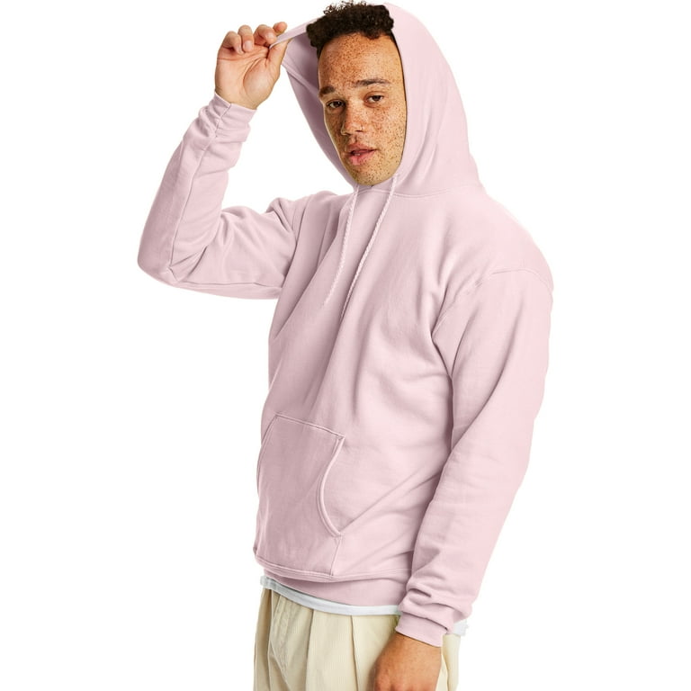 Relaxed Fit Hoodie - Light pink - Men