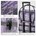 thumbnail image 6 of Byootique Purple Makeup Train Case Lockable Rolling Cosmetic Trolley Storage, 6 of 12