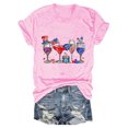 thumbnail image 4 of Blusas de Manga Corta para las Mujeres Divertido Impreso Cuello Redondo Tee, Vintage Humor Gráfico Blusas de Primavera para las Mujeres, 4 of 4