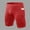 Red, variant on Mens Compression Shorts Running Spandex Underwear with Pockets Workout Gym Athletic Sports Tight Shorts(White,XXL)
