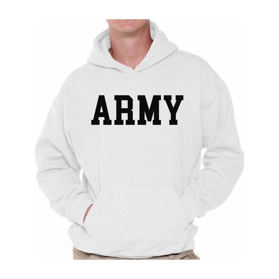 Awkward Styles Army Hooded Sweatshirt Army Pullover Army Jumper Army Hooded Adult Crewneck Military Sweater Military Hoodie for Men Military Pullover Homecoming Outfit