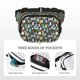 thumbnail image 5 of Balery Moose Squirrel owls tree Mochila Cinturón para Mujeres y Hombres, Bolsa de Cintura Impermeable de Doble Capa con Correa, 5 of 9