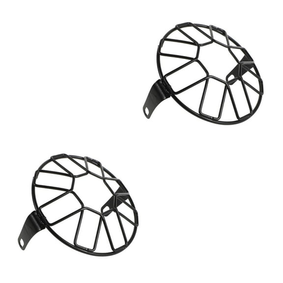 OUNONA 2pcs Headlight Guard Motorcycle Headlight Protector Headlight Grill Cover Motorcycle Headlight Guard Motorcycle Headlight Cover Motorcycle Headlight Hood