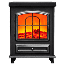 Better Homes & Gardens Wrm Fireplace, Black, Modern Style