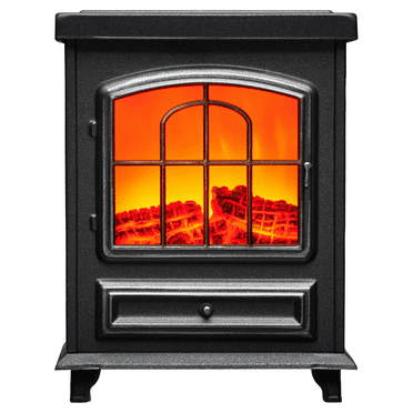 Better Homes & Gardens Wrm Fireplace, Black, Modern Style