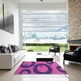 thumbnail image 6 of Ahgly Company Indoor Rectangle Patterned Dark Magenta Purple Area Rugs, 5' x 7', 6 of 6