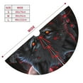 thumbnail image 3 of Picia Rose Full Moon Black Wolf Print Christmas Tree Skirt , Christmas Tree Skirt Ornaments for Merry Christmas Holiday Party Decorations Indoor Outdoor-36", 3 of 7