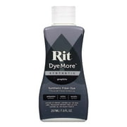 (3 pack) Rit DyeMore Synthetic Fabric Dye – 7 fl oz Bottle, Color for Polyester, Nylon & Acrylic Surfaces- Graphite Gray