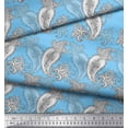 thumbnail image 2 of Soimoi Poly Georgette Fabric Black Sketch Paisley Decor Fabric Printed Yard 52 Inch Wide, 2 of 3