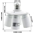 thumbnail image 3 of Yi Lighting, 4 in 1 Light Socket Splitter Adapter with E26/E27 Edison Base for Photo Studio Lighting, Work Shop, Garage Lighting, 3 of 5