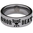 thumbnail image 2 of USMC Death Before Dishonor Tungsten Carbide Ring, 2 of 9