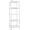 White, variant on Shelves - 5-Tier Large Capacity Shelf Organizer with Hooks, Heavy-Duty Garage Shelving with Leveling Feet, Wobble-Free Rack for Bedroom, Balcony, Garage, 18.1"×12.4"×56.8", Black