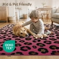 thumbnail image 4 of ODIKA Pink Print Leopard Ombre Spotted Inspired Abstract Cheetah Motif Pet Friendly & Kids Safe Play for Playroom, Bedroom, Reading Nook, 4 of 7