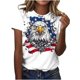 thumbnail image 1 of Tops de Ajuste Suelto para las Mujeres Sudadera Casual Impresa Manga Corta Cuello Redondo Superior, Poliéster, 1 of 5