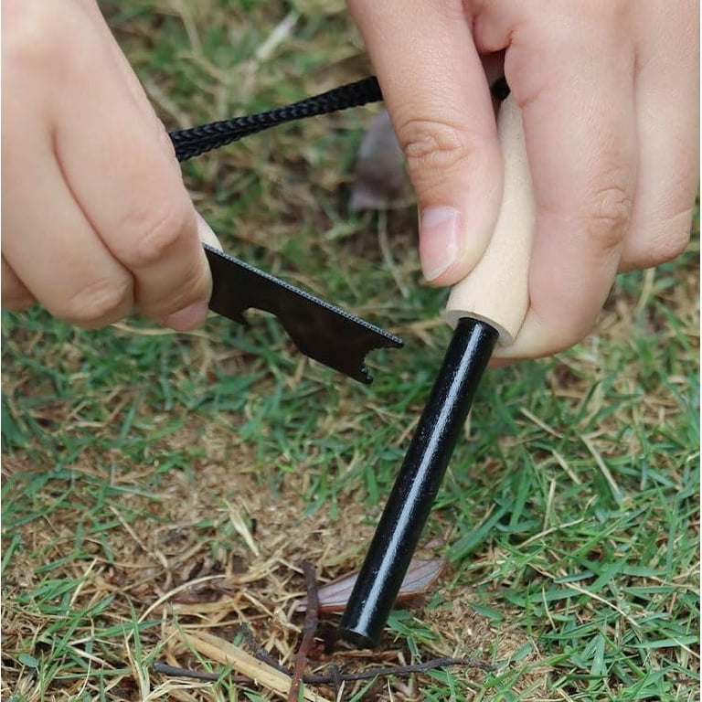1/2" X 5" Ferrocerium Rod Flint Fire Starter For Survival, Camping, Hiking
