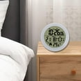 thumbnail image 6 of CoudarTitie Digital Alarm Clock Bedside Table Timepiece Temperature Display Round Wall Clock White, 6 of 9