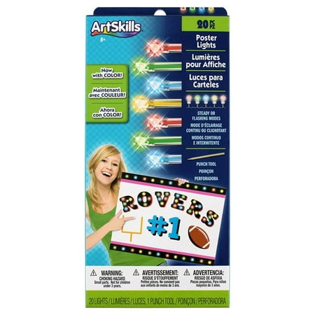 UPC: 0672125033975 | Artskills 20 LED Rainbow Poster Lights for Pictures Signs  Decorative School Office Board Displays