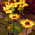 thumbnail image 3 of Lámpara solar de girasol para jardín, exterior, impermeable, decorativa, para jardín, patio, camino y decoración navideña., 3 of 5