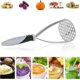 thumbnail image 5 of Potato press, potato masher, manual potato press, stainless steel potato masher for mashed potatoes, fruits and vegetables (gray), 5 of 5