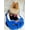 Blue, variant on Megatoys Barbie Small Pet Bed, Plush Car Bed with 2 Crinkle Barbie-Themed Toys, Pink