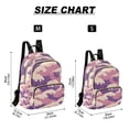 thumbnail image 2 of FORMRS Mini Backpack Purse for Women Travel Daypack Casual Shoulder Bag, Purple Wave Pattern, 2 of 7