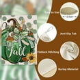 thumbnail image 3 of Hello Fall Green Pumpkin Decorative House Flag, Autumn Polka Dot Sunflower Garden Yard Outside Decorations, Thanksgiving Seasonal Burlap Outdoor Large Home Decor Double Sided 28 x 40, 3 of 6