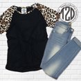 thumbnail image 3 of Tees2urdoor Pattern Short Sleeve Raglan Top Black Body, Adult X, 3 of 4