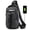 05#Dark Gray, variant on Fmxomd Men's Soft Leather Chest Bag - Stylish One-Shoulder Bag - Waterproofing Casual Business Crossbody Sling Bag