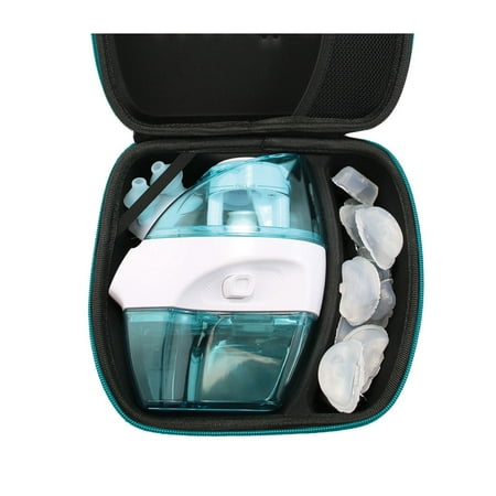 Navage Teal Travel Case - Safety Case For Navage Nasal Irrigation System - Anti-Scratch Protector - Travel Storage Case & Nose Cleaner Organizer for Genuine Navage Nose Cleaner and 12 SaltPods (Teal)