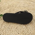 thumbnail image 6 of Ramiter Beach Sandals for Woman Flip Flops for Women, Pillow Soft Recovery Thong Sandals Slippers, Summer Beach Shoes with Arch Support Black,6.5, 6 of 7