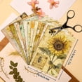 thumbnail image 3 of Romantic Sunflower Theme Scrapbook Paper - 12 Sheets Vintage Floral Background for DIY Crafts and Journals, 3 of 9