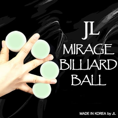 Mirage Billiard Balls by JL (GLOW IN THE DARK, 3 Balls and Shell) -