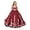 Burgundy, variant on Kids Teens Flower Girl Dress Wedding Off-Shoulder Tulle Appliques Elegant Pageant Dresses