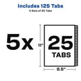 thumbnail image 5 of Avery 1-25 Legal Dividers, 25-Tab Sets, 5 Sets (24761), 5 of 7