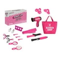 thumbnail image 2 of Kids Hairdressing Play Set - Educational Pretend Play Barber Kit with Accessories, Girl Jewelry Handbag Barber Store Combing Set, 2 of 6