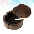 thumbnail image 2 of Ashtray de madera sólida creativa de madera de madera cenicero decoración de ceniceros de moda de cenicero (5 pulgadas), 2 of 4