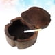thumbnail image 2 of Ashtray de madera sólida creativa de madera de madera cenicero decoración de ceniceros de moda de cenicero (5 pulgadas), 2 of 4