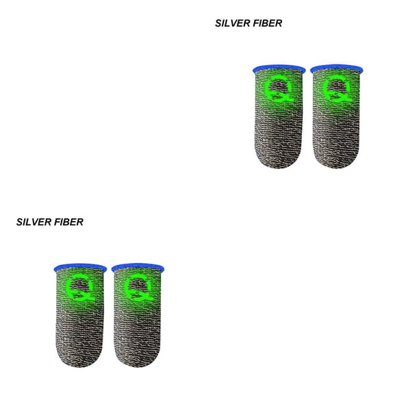 Seitruly 2 uds. Funda para el dedo para juegos, puntas de los dedos luminosas transpirables para PUBG, juegos móviles, pantalla táctil, funda para Type3 NO3