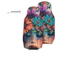 thumbnail image 6 of Sikiie Bohemian Colorful Flower Woman Car Seat Protector 2 Pack Car Seat Cushion Mat, Car Seat Covers for SUV, Truck, Van, 6 of 7