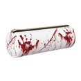 thumbnail image 1 of Disketp Bloody Hand Estuche Organizador de Lápices de Cuero, Estuche de Oficina con Cremallera para Bolígrafo y Lápiz, 1 of 6