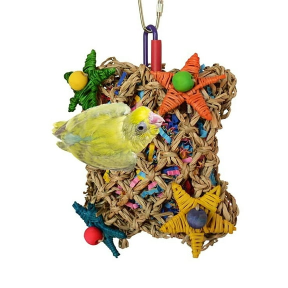 Super Bird Creations SB949 Pickin' Pocket Bird Toy - Foraging Bird Toy - Ideal for Small to Medium Birds - Fun & Entertaining Bird Toy - Bird Safe Component - 5” x 3” x 7.5”
