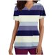 thumbnail image 2 of Puntoco Liquidación de blusas cortas para mujer, moda informal para mujer, cuello en V, estampado, manga corta, bolsillo, vestido de enfermera, 2 of 5