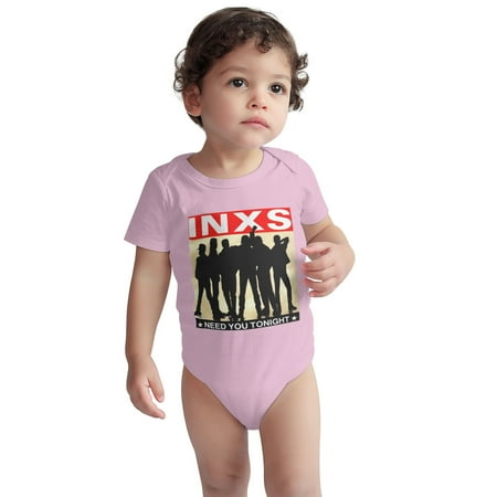 

INXS s Toddler Baby Boys Girls Short-Sleeve Bodysuits Cotton Romper Pink 6 Months