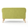 thumbnail image 4 of GDF Studio Mia Mid Century Modern Loveseat, Muted Green, 4 of 8