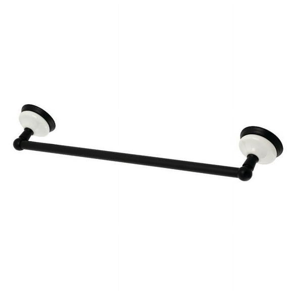 18 in. Victorian Towel Bar, Matte Black